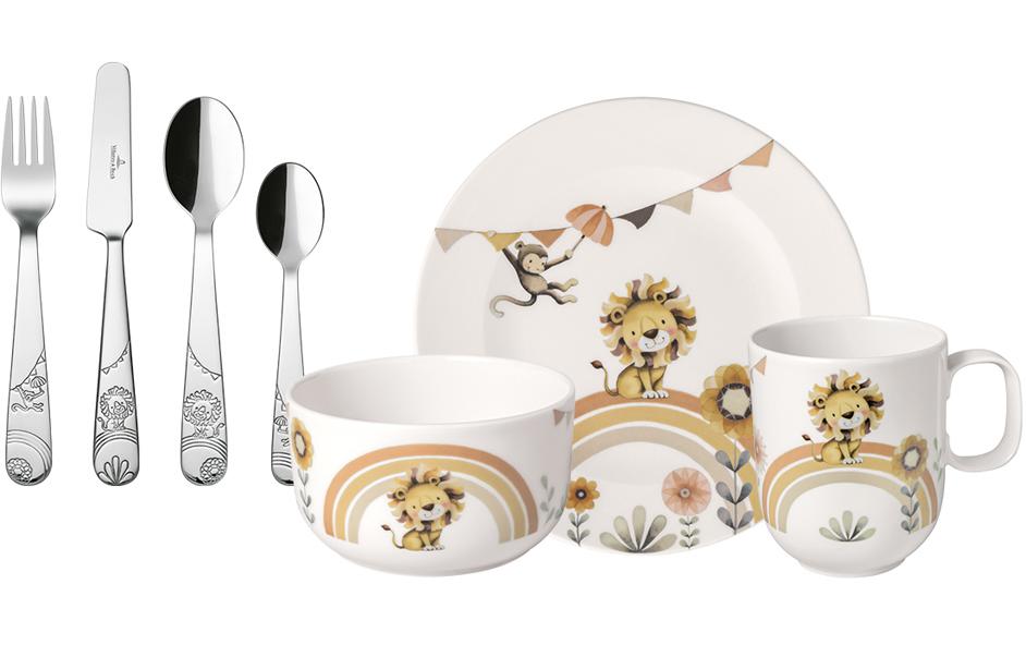 Villeroy & Boch Kindergeschirrset Roar Lion 7-teilig, Hellorange