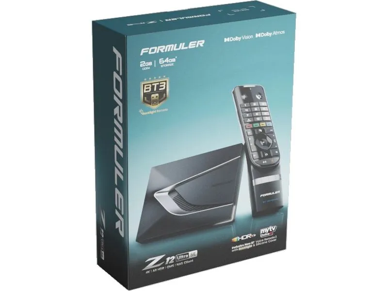 Formuler Z12 Ultra SE 4K 64 GB Schwarz Silber Formuler Z12 Ultra SE 4K 64 GB Schwarz Silber