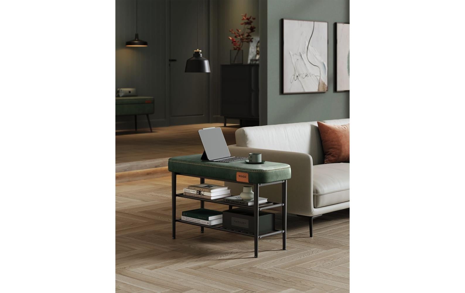 VASAGLE Schuhorganizer Ekho 80 x 50 cm, Grün