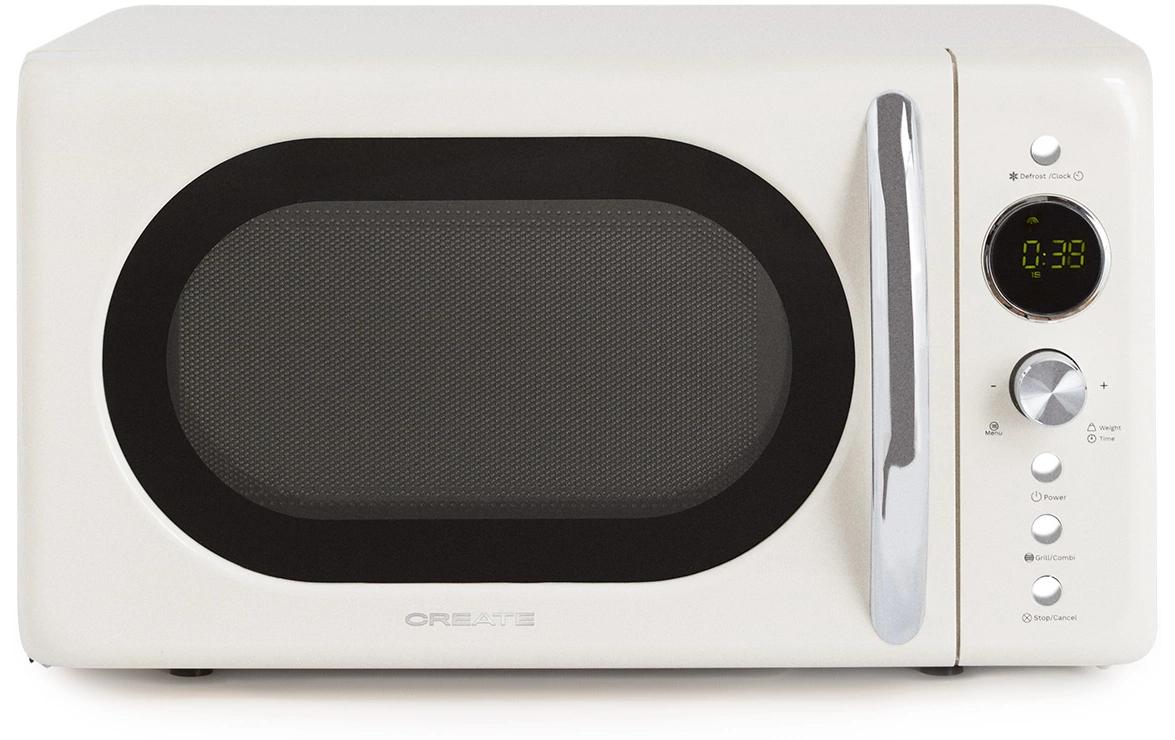 Create Mikrowelle Retro Wollweiss