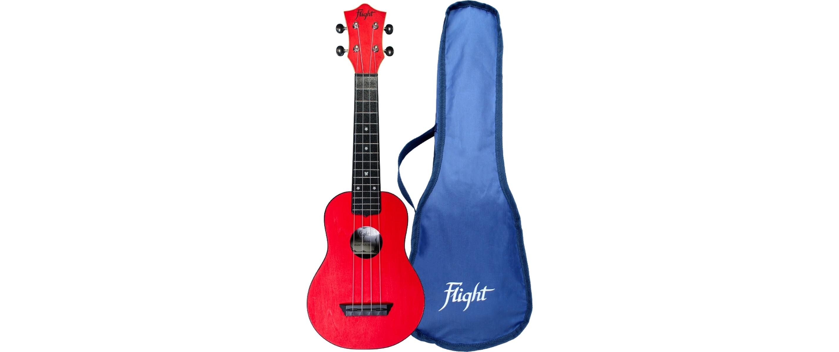 Flight Ukulele Travel Soprano ABS – Red