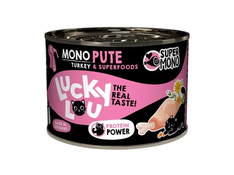 Lucky Lou Nassfutter SuperMono Pute, 200 g Lucky Lou Nassfutter SuperMono Pute, 200 g