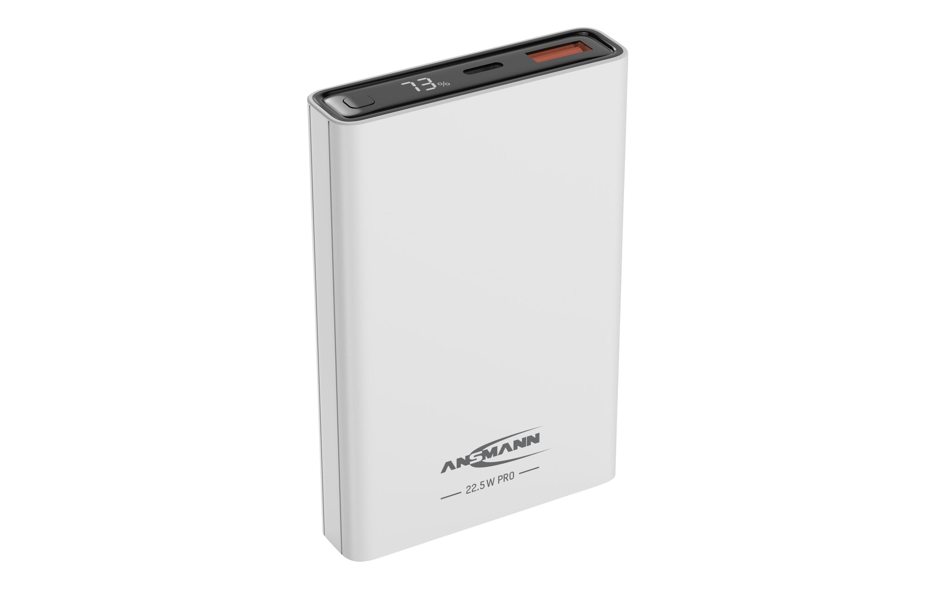 Ansmann Powerbank PB222PD, 10000 mAh, Weiss