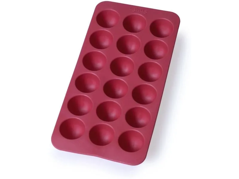 Lékué Eiswürfelform Kugeln Rot