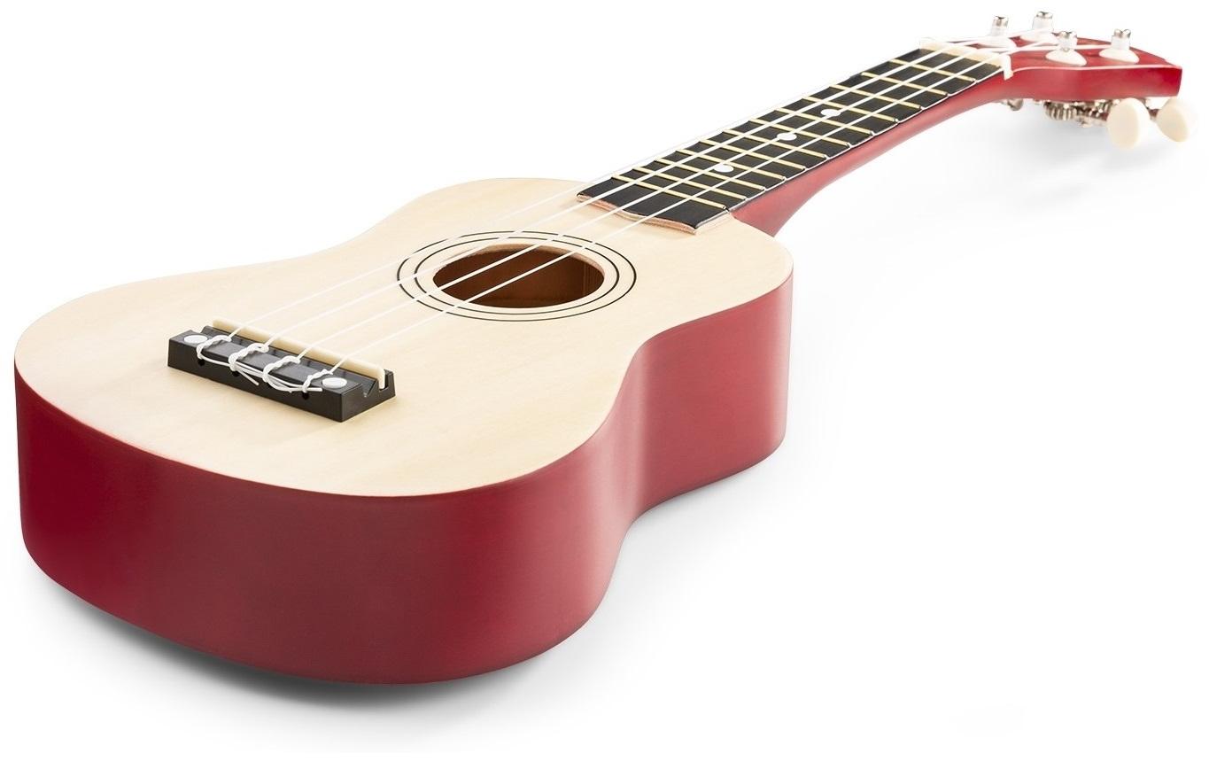 MAX Ukulele UKEY Set Soprano Natural 21 Zoll