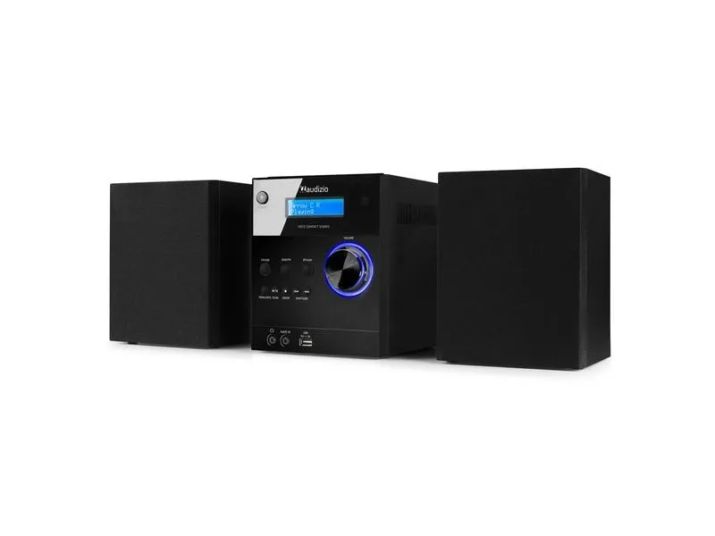 Audizio Micro-HiFi Anlage Metz Schwarz Audizio Micro-HiFi Anlage Metz Schwarz
