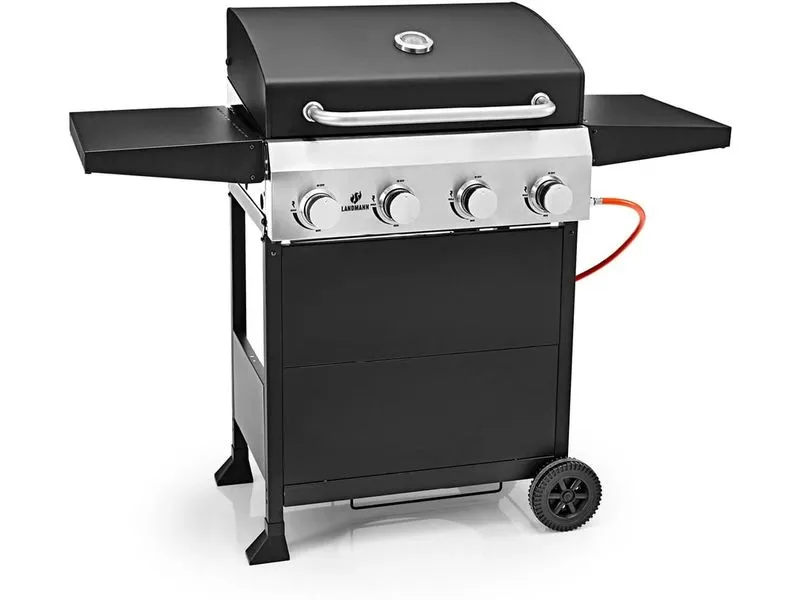 Landmann Gasgrill Black 4.0 125 cm, Stahl emalliert, Rost Edelstahl Landmann Gasgrill Black 4.0 125 cm, Stahl emalliert, Rost Edelstahl