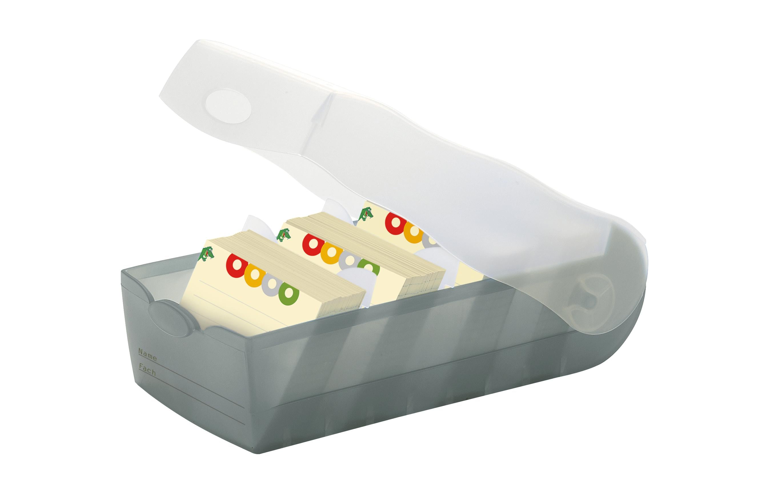 HAN Karteibox Croco A8, Grau