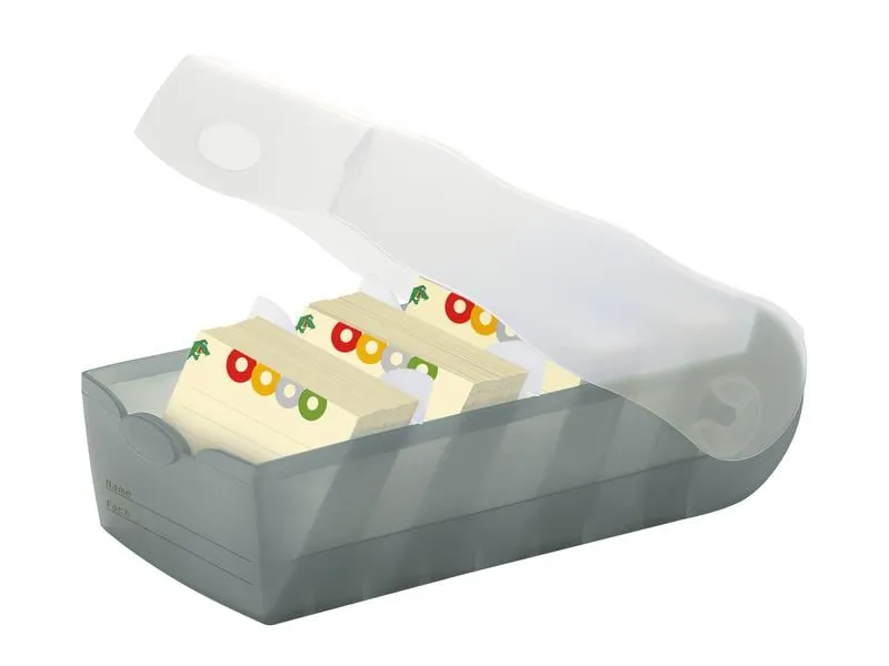 HAN Karteibox Croco A8, Grau