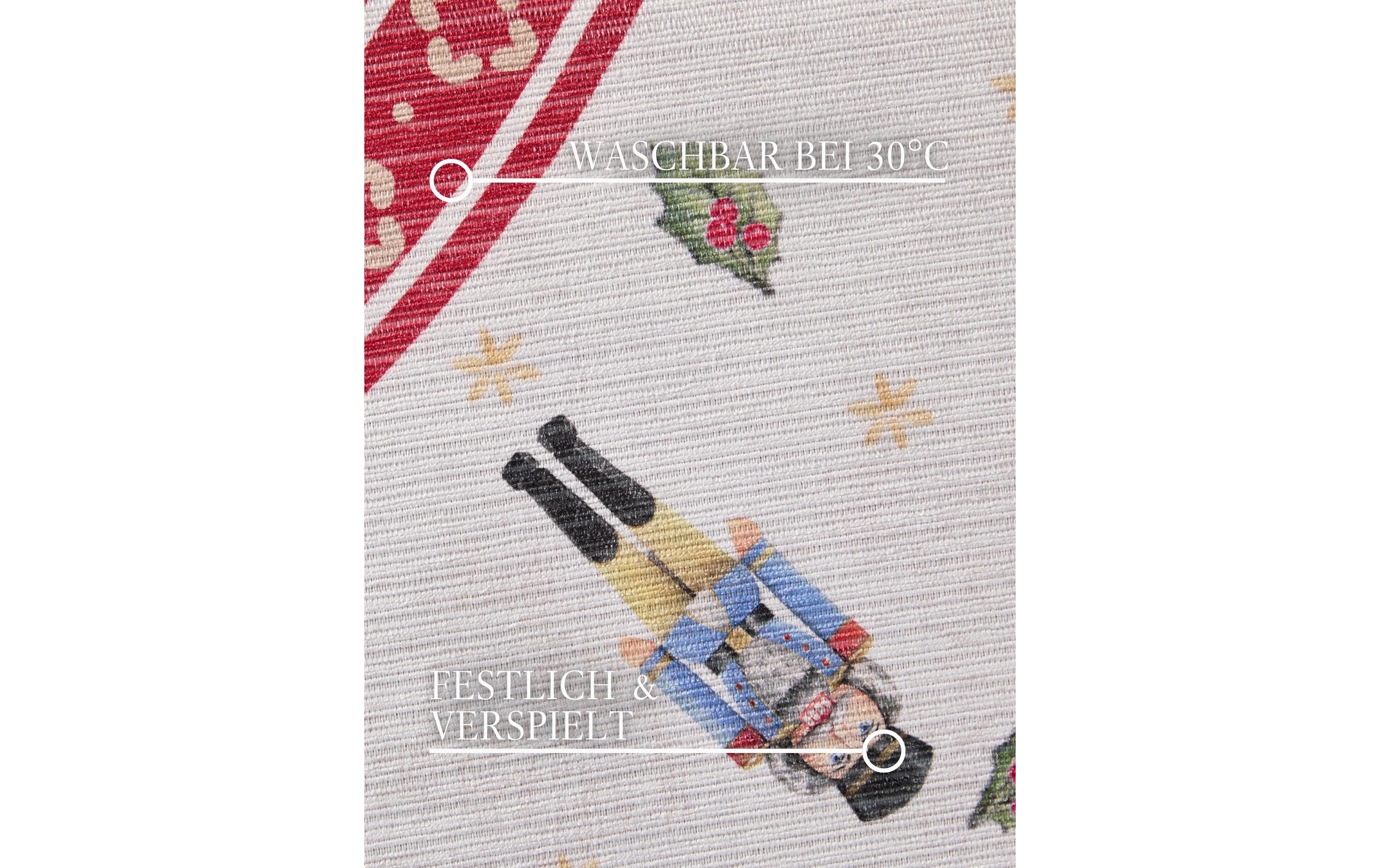 Villeroy & Boch Weihnachtsteppich Nussknacker 160 cm, Rot