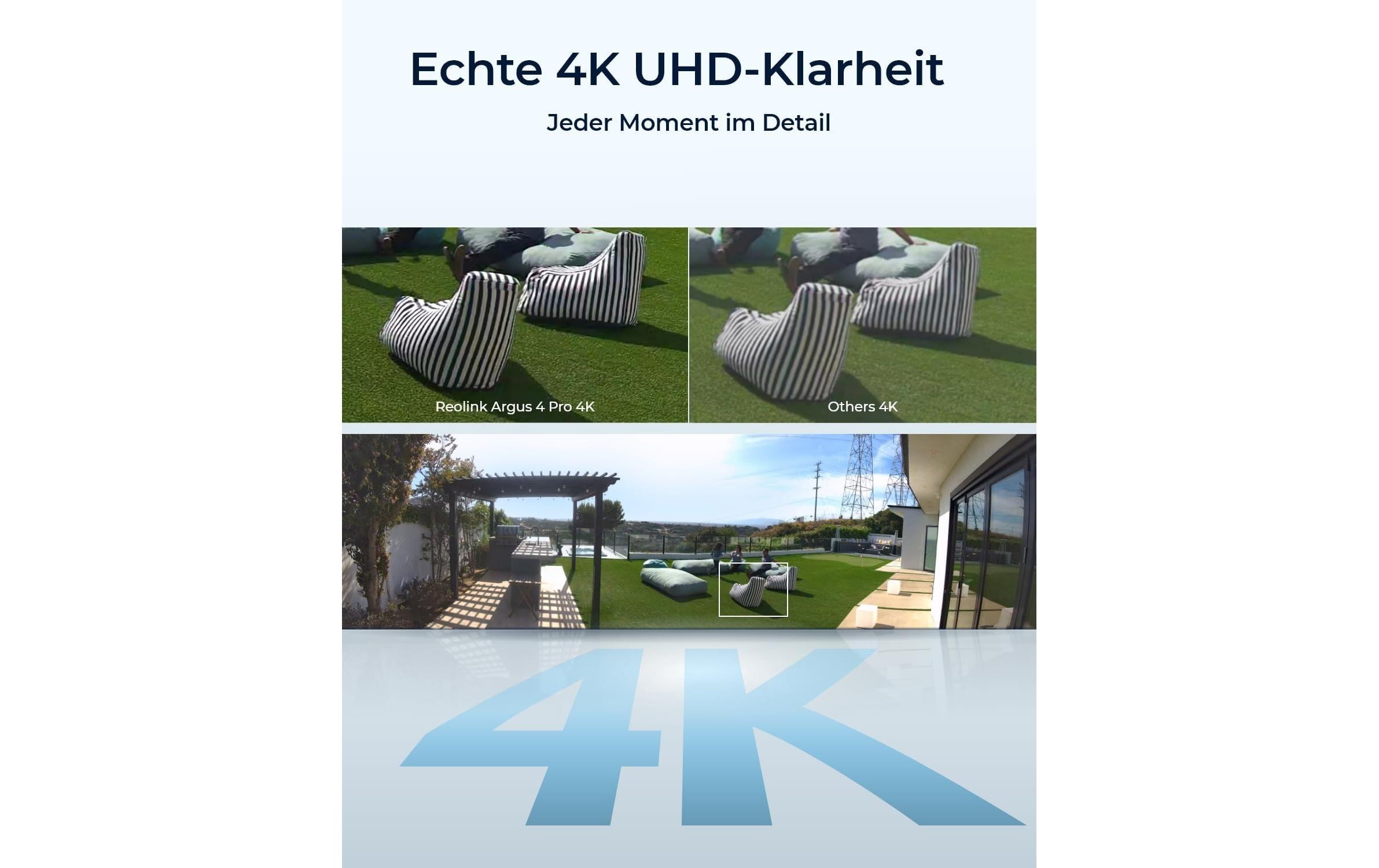 Reolink Netzwerkkamera Argus B740X 180° 4K UHD