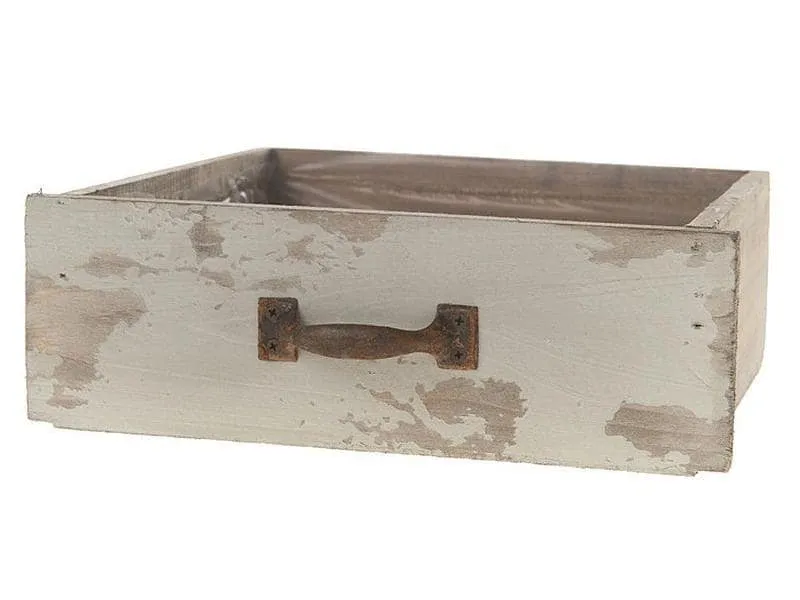 CHALET Aufbewahrungskiste mit Einsatz 24 x 22 x 8 cm, Grau/Weiss CHALET Aufbewahrungskiste mit Einsatz 24 x 22 x 8 cm, Grau/Weiss