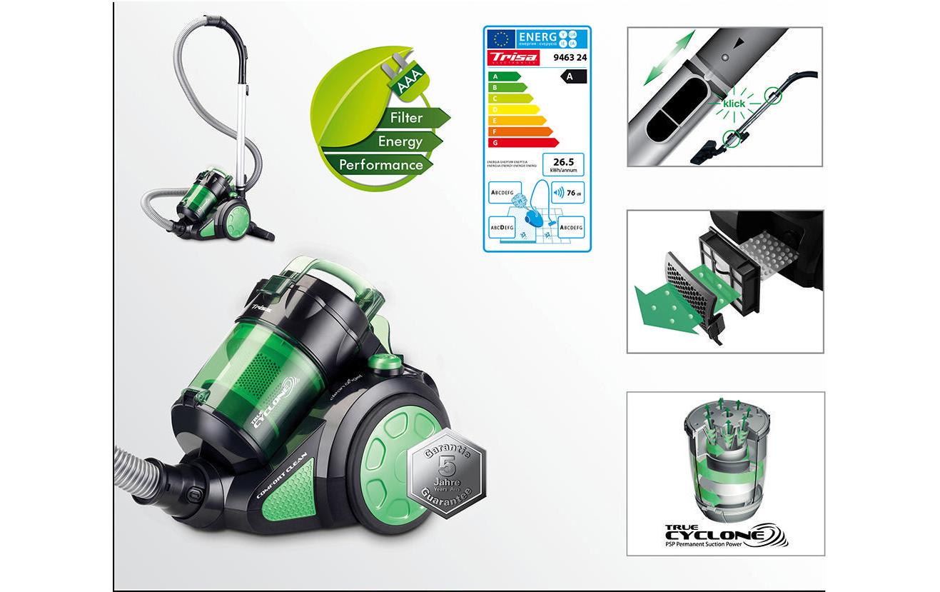 Trisa Bodenstaubsauger Cyclone Comfort Clean T6324