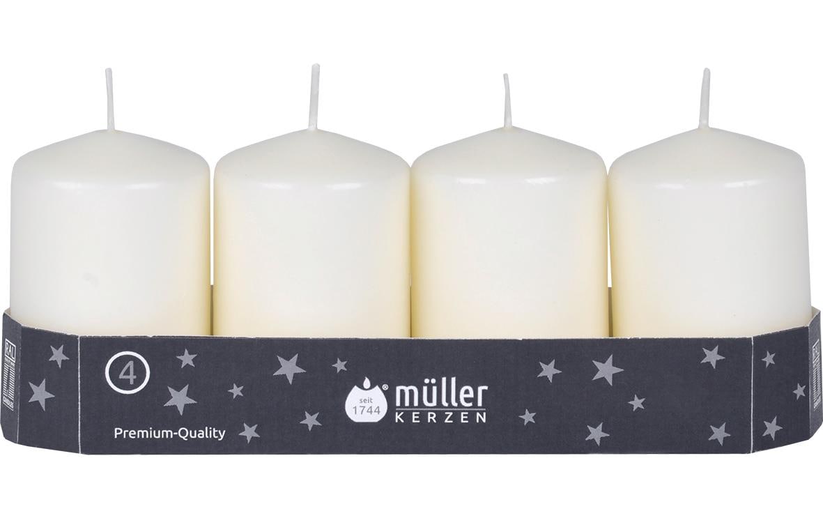 müller Kerzen Weihnachtskerze Vanille, 4 Stück