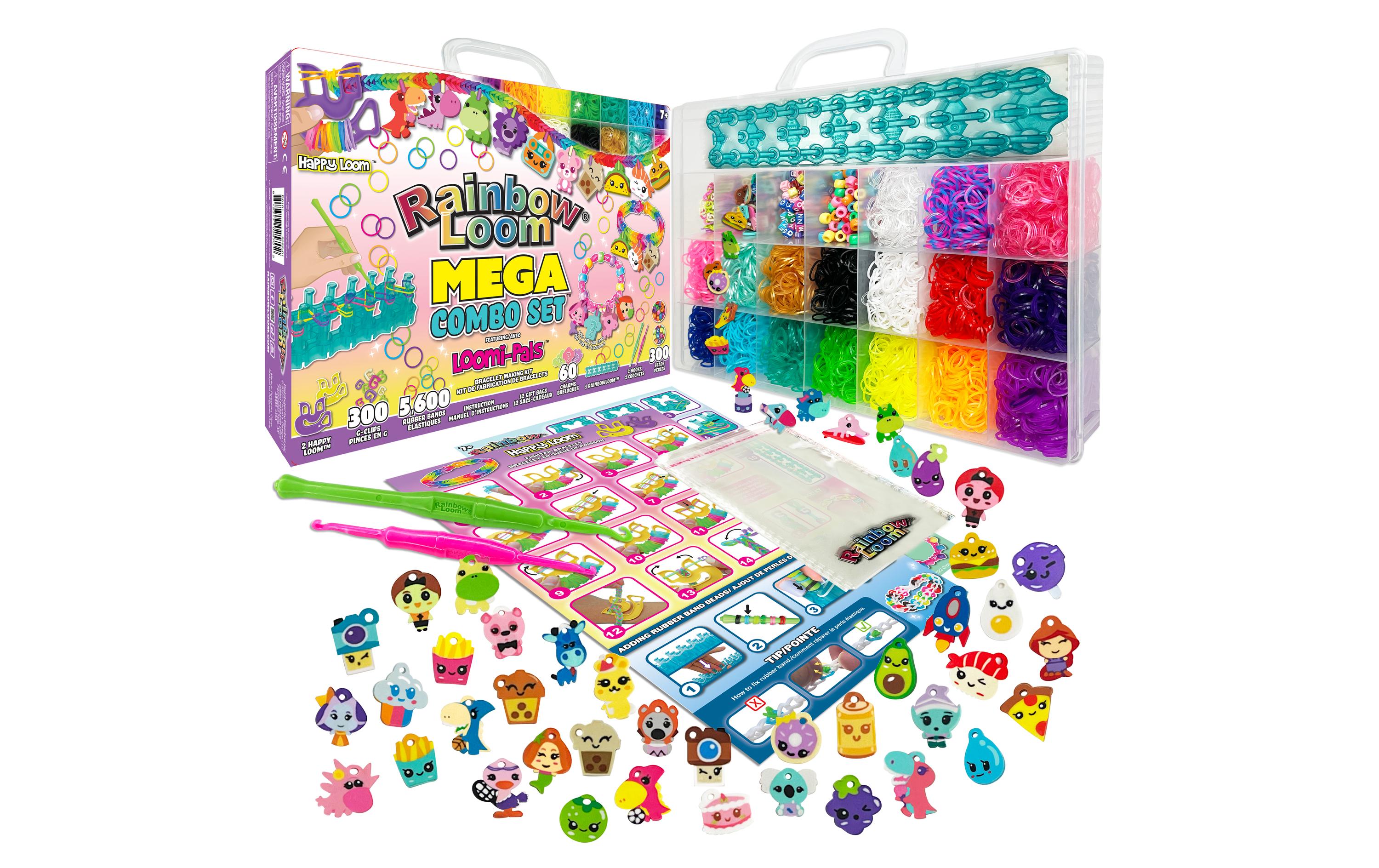 BANDAI Bastelset Rainbow Loom Mega Combo Set – Loomi-Pals
