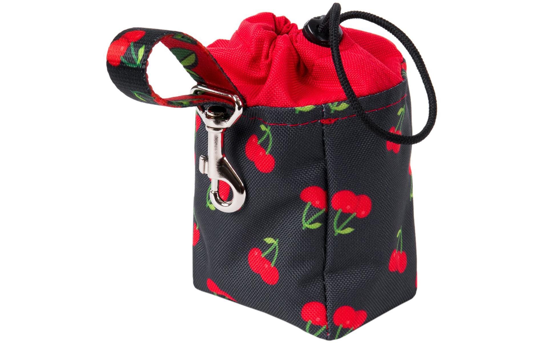 amiplay Snack-Tasche Be Happy Cherry, Schwarz/Rot