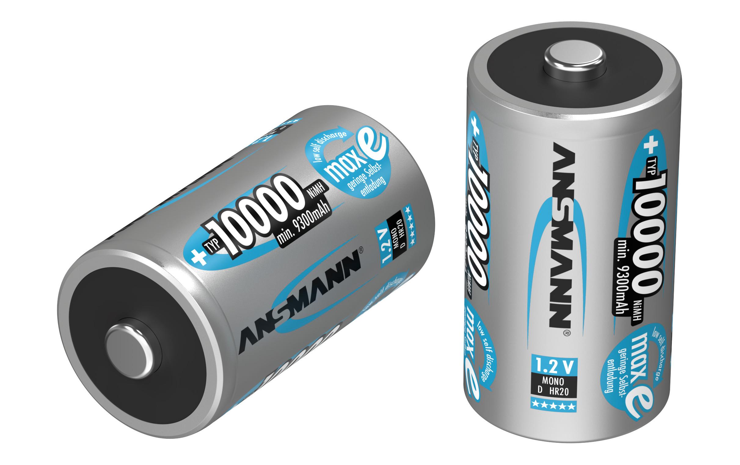 Ansmann Akku 2x D Typ 10000 9300 mAh