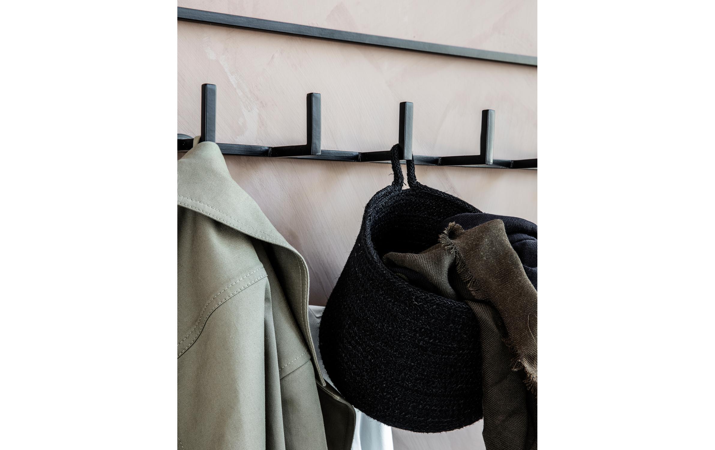House Doctor Wandgarderobe Rack 60 x 8 x 12 cm, Schwarz