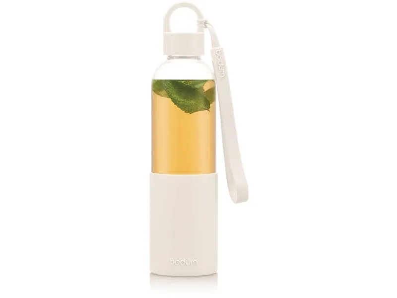 Bodum Trinkflasche Melior 500 ml, Transparent/Weiss