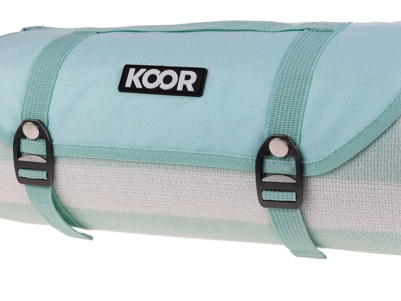KOOR Picknickdecke Stripes mint 200 x 300 cm KOOR Picknickdecke Stripes mint 200 x 300 cm