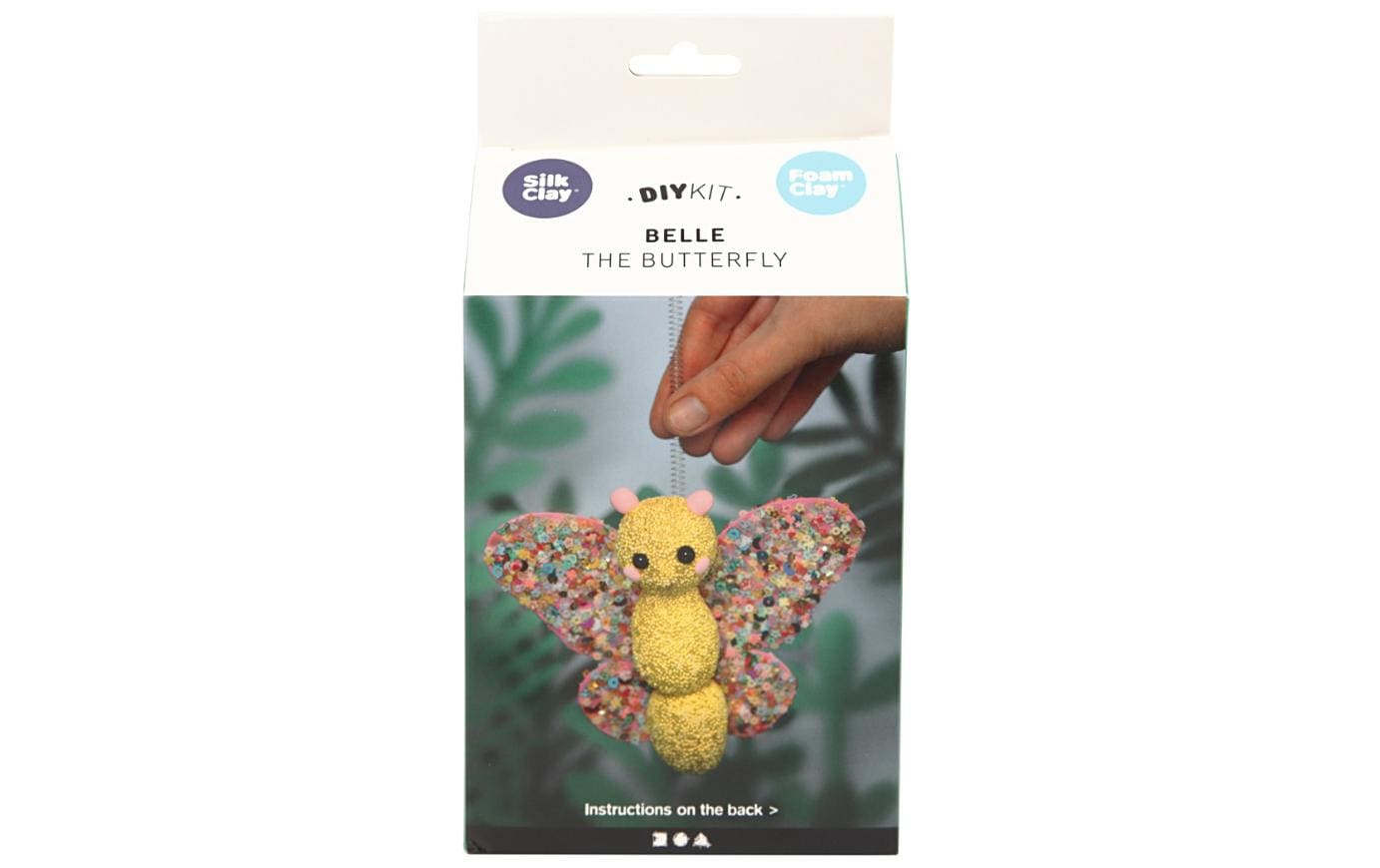 Creativ Company Modellier-Set Silk / Foam Clay Schmetterling, 1 Set