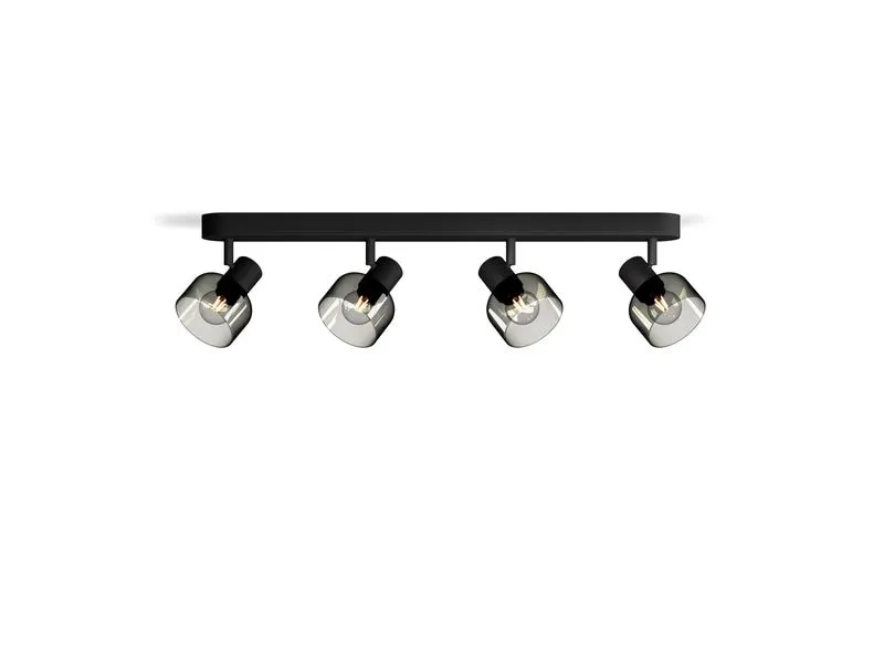 Philips Aufbauspot Sleet 4er Spot für E14 Schwarz, ohne Leuchtmittel Philips Aufbauspot Sleet 4er Spot für E14 Schwarz, ohne Leuchtmittel