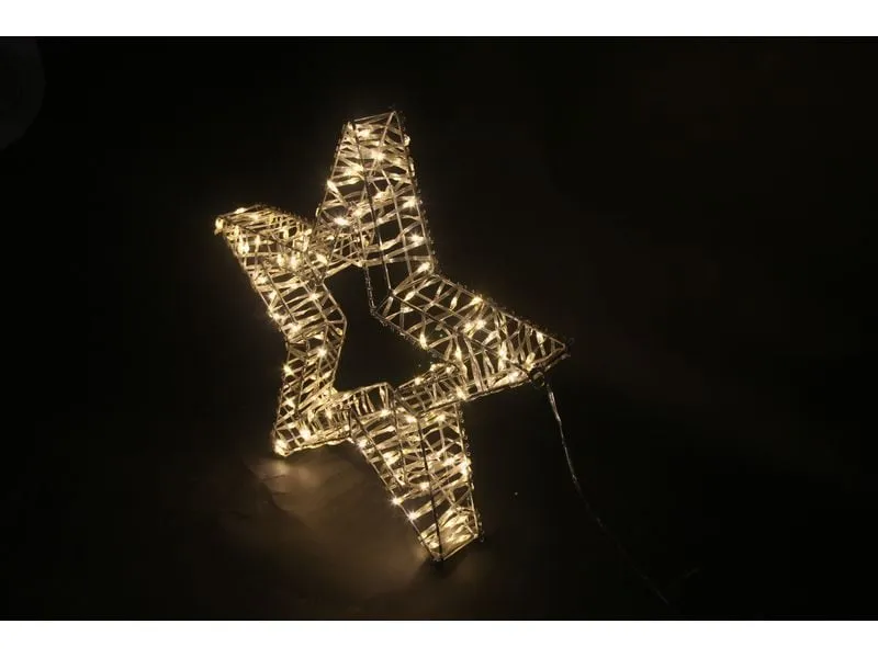 Dameco LED-Figur Stern, 150 LEDs, 5 x 40 cm, Silber Dameco LED-Figur Stern, 150 LEDs, 5 x 40 cm, Silber