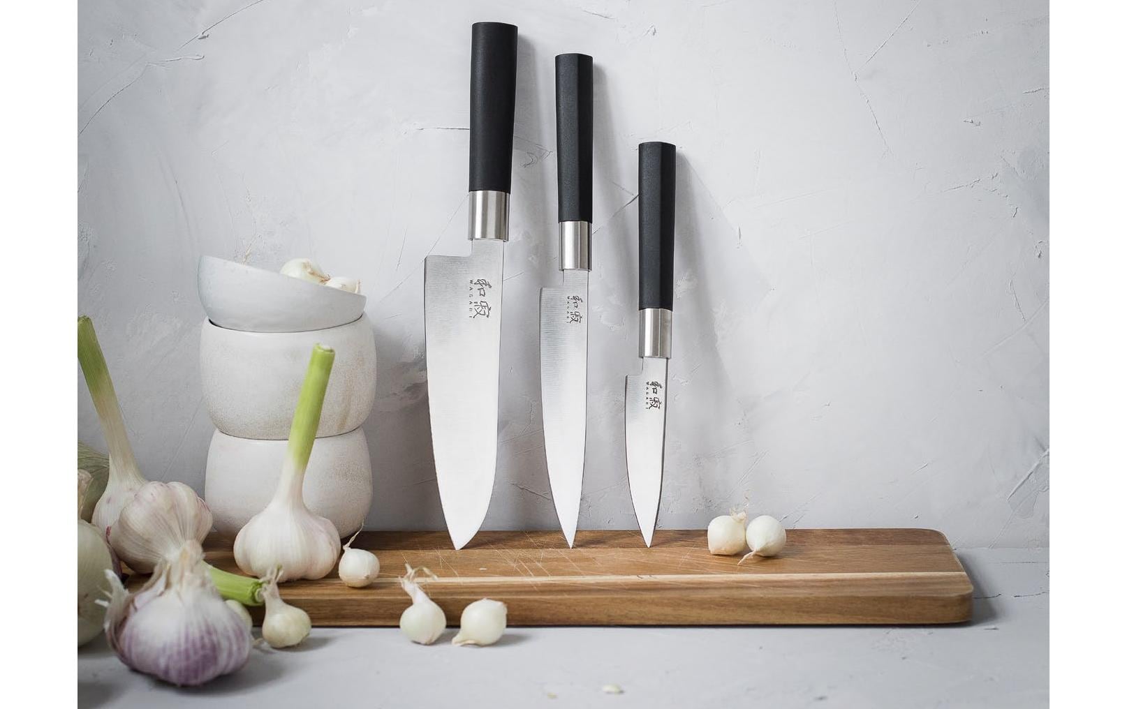 Kai Kochmesser Wasabi 3 tlg. Schwarz