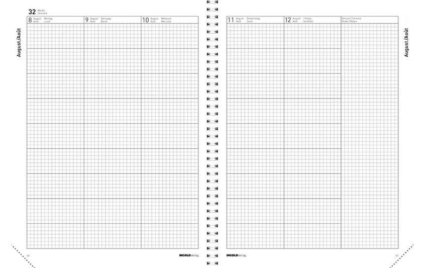 ingold-biwa Tagesagenda Edition Spiral 2025/2026, Gelb ingold-biwa Tagesagenda Edition Spiral 2025/2026, Gelb