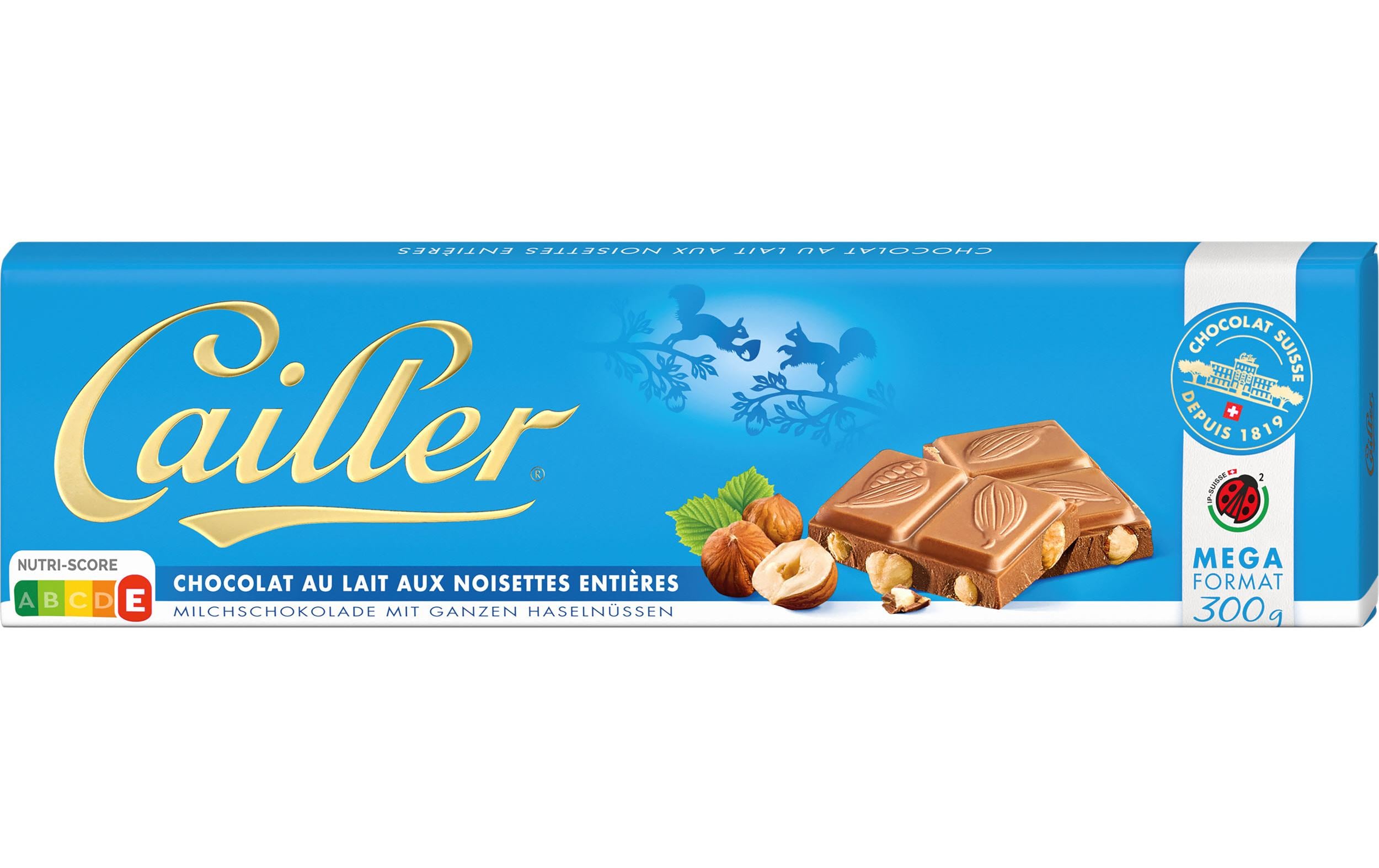 Cailler Tafelschokolade Milch Haselnuss 300 g