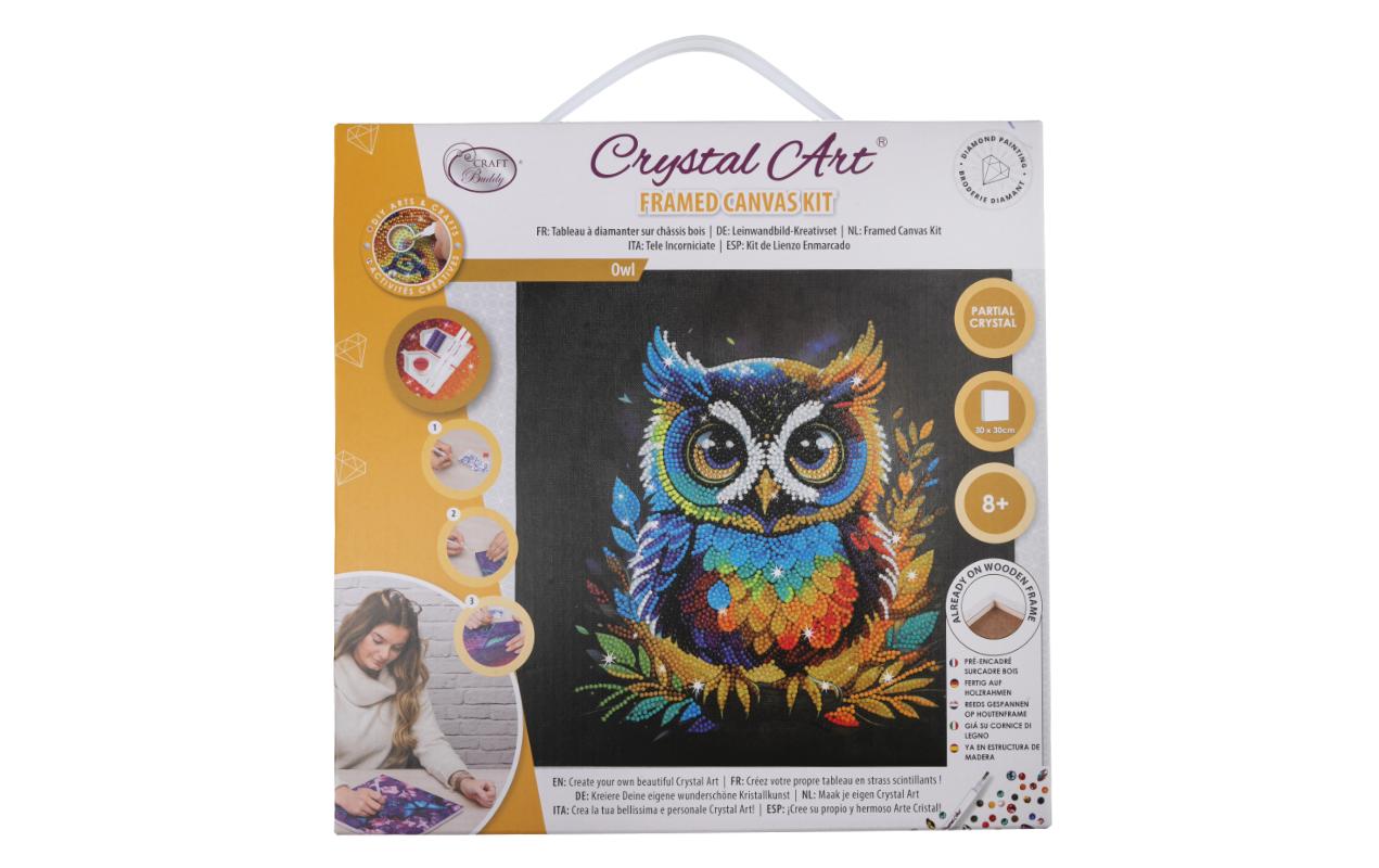 CRAFT Buddy Bastelset Crystal Art Kit Eule