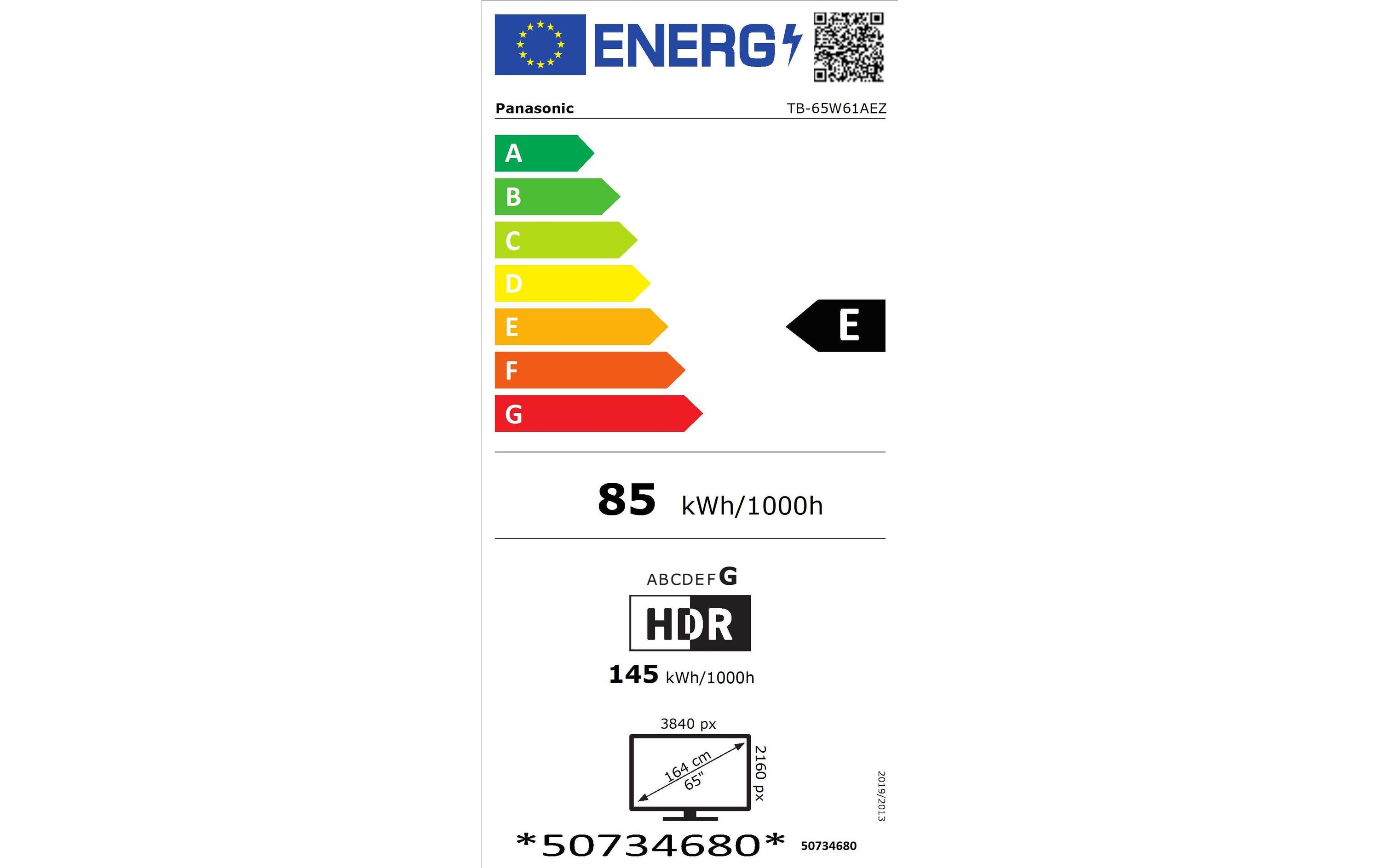 Panasonic TV TB-65W61AEZ 65, 3840 x 2160 (Ultra HD 4K), LED-LCD