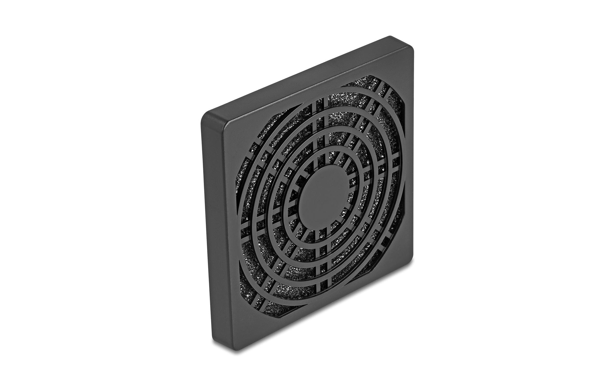 Delock Lüftergitter mit Staubfilter 80 x 80 mm