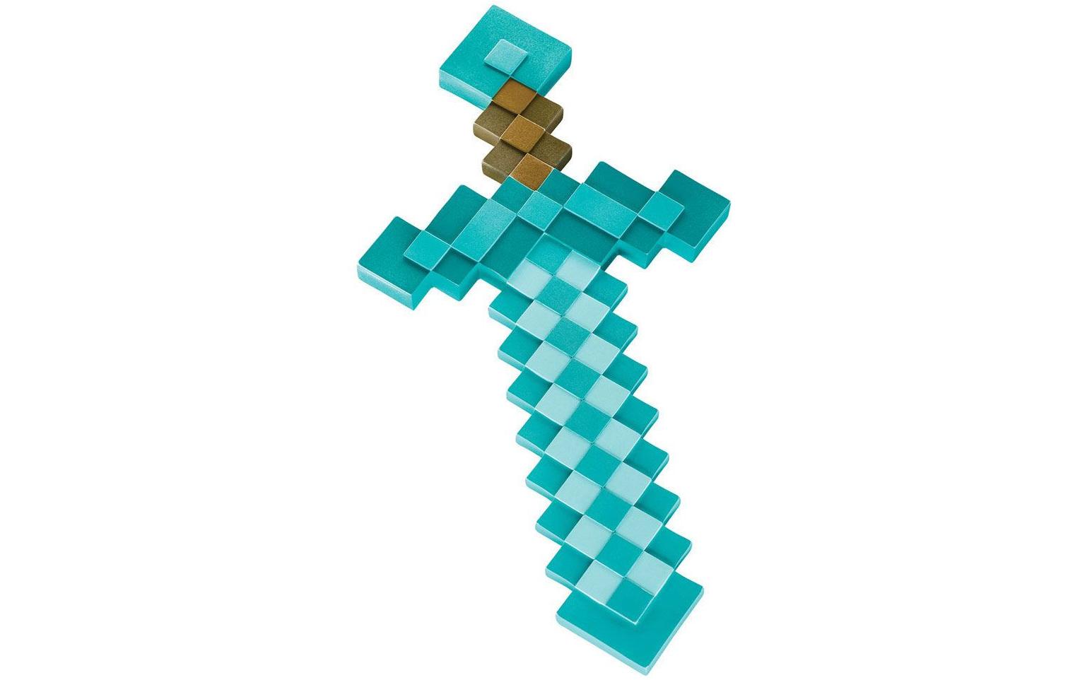 Disguise Minecraft Plastic Replica Diamond Sword Blau Disguise Minecraft Plastic Replica Diamond Sword Blau