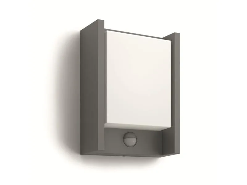 Philips myGarden Wandleuchte Arbour, 600 lm, Anthrazit + Sensor Philips myGarden Wandleuchte Arbour, 600 lm, Anthrazit + Sensor