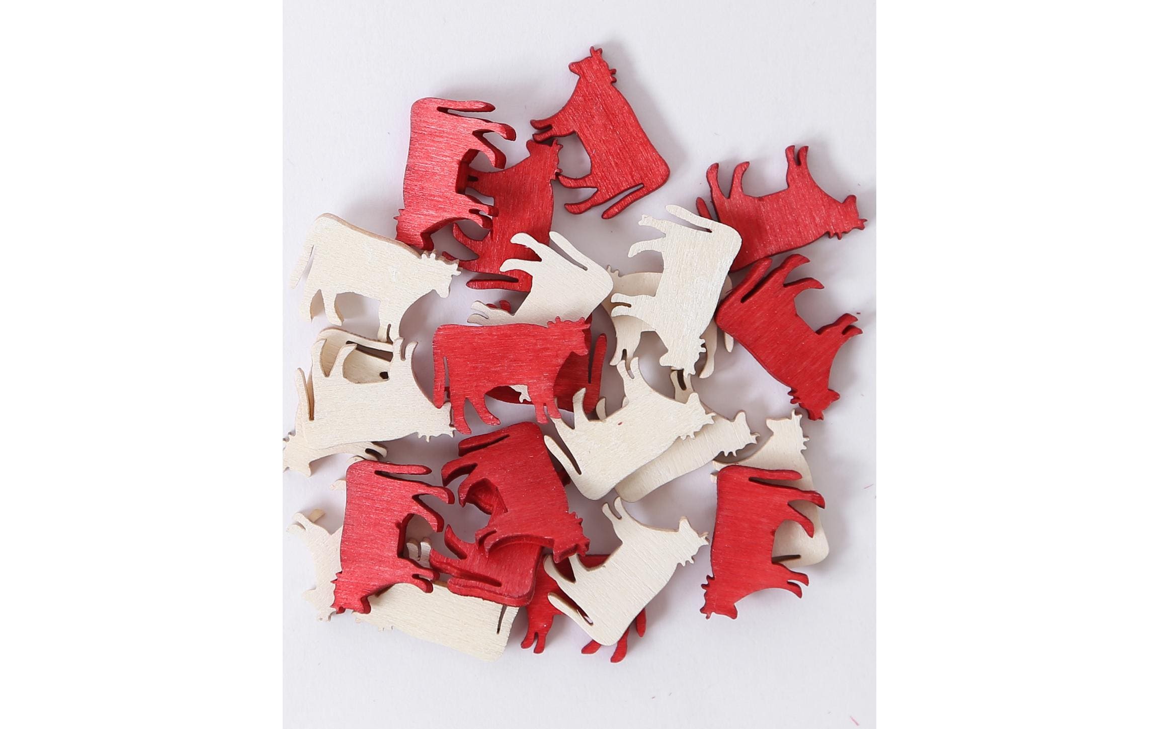 I AM CREATIVE Streudeko Kuh 2 cm 24 Stück