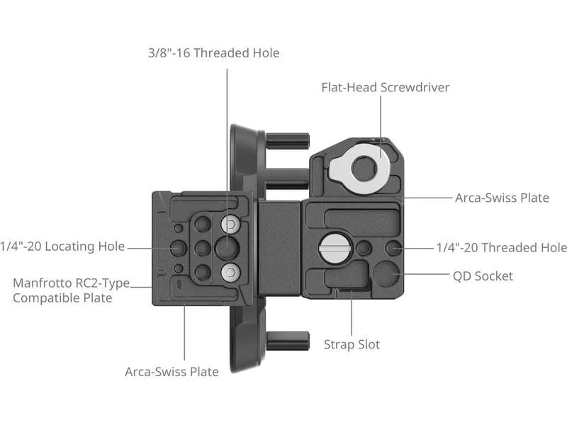 Smallrig Drehbares Horizontal-Vertikal-Montageplatten-Kit Smallrig Drehbares Horizontal-Vertikal-Montageplatten-Kit