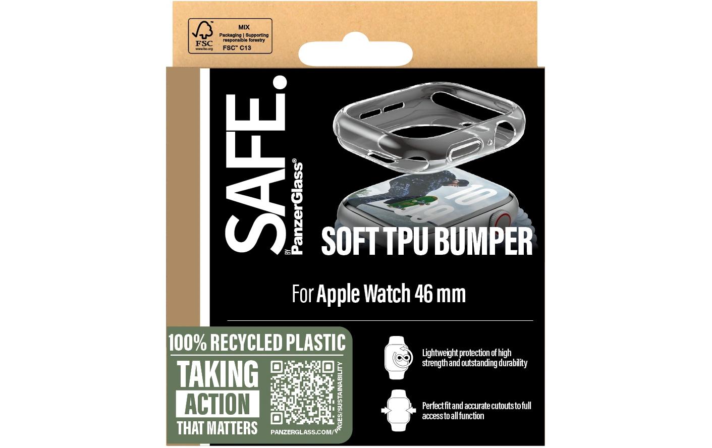 SAFE. Displayschutz TPU Bumper Transparent 46 mm SAFE. Displayschutz TPU Bumper Transparent 46 mm