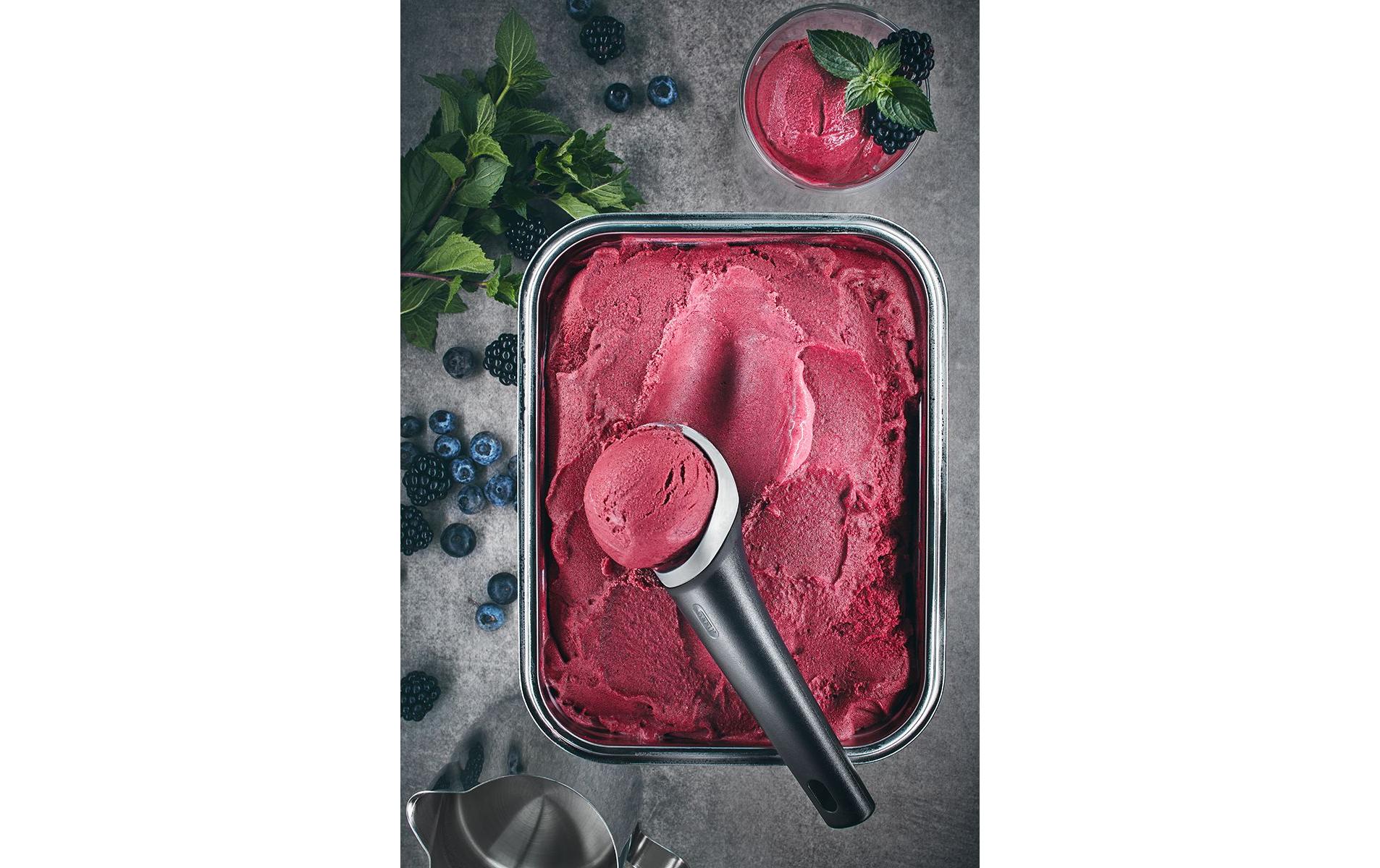 GEFU Eisportionierer Italia 19 cm, Schwarz/Silber