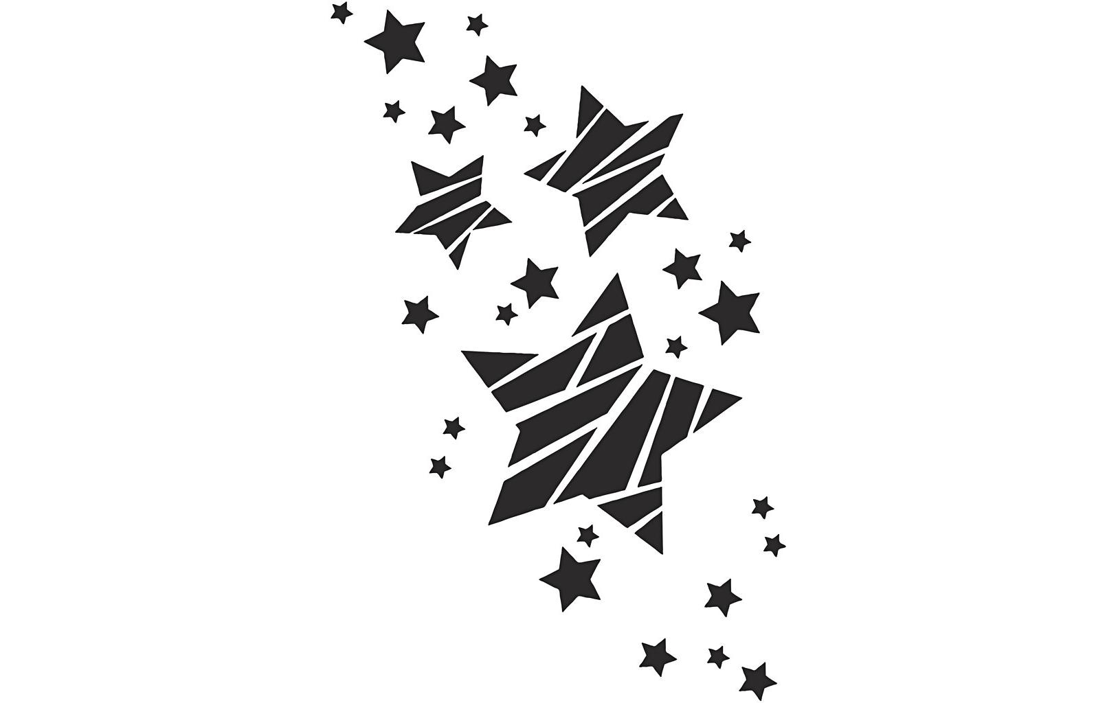 Creativ Company Schablone A4 Sterne, 1 Stück