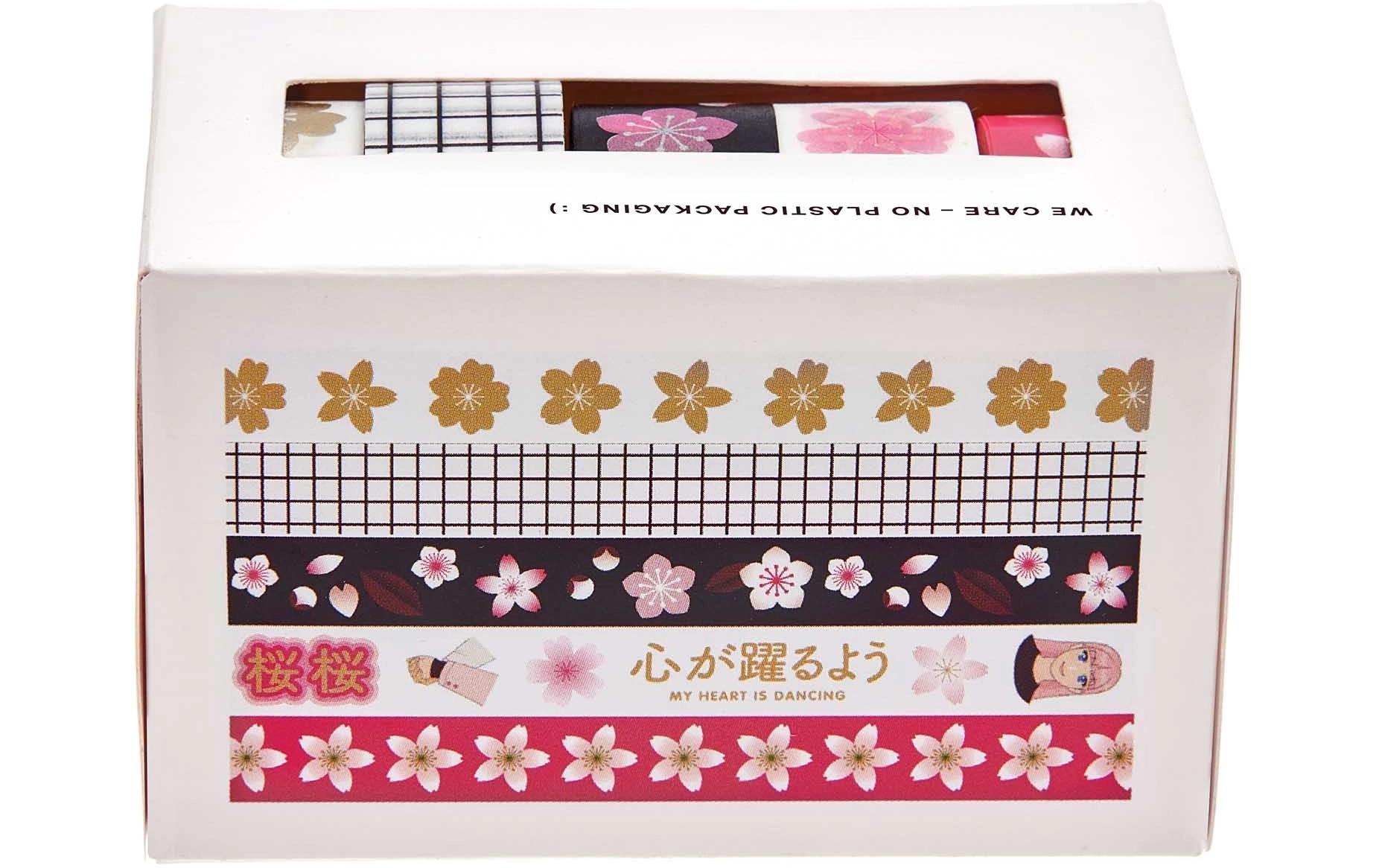 Rico Design Washi Tape Sakura 5 Stück, Mehrfarbig, 10 m