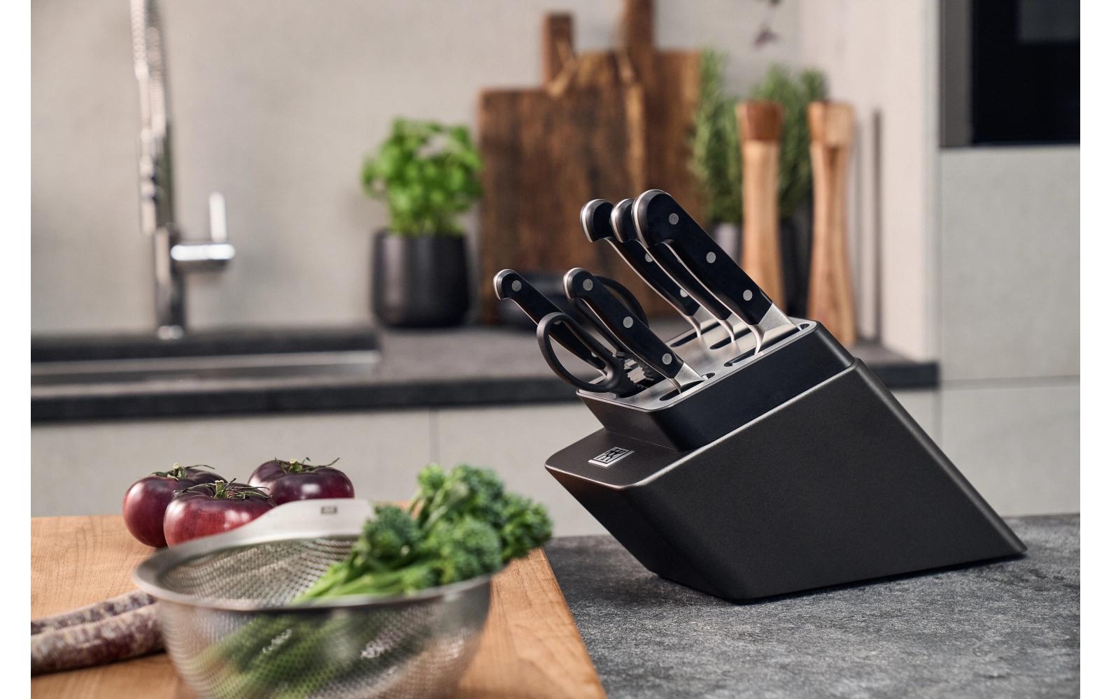 Zwilling Messerblock-Set mit Messer Pro Grau, 7-teilig