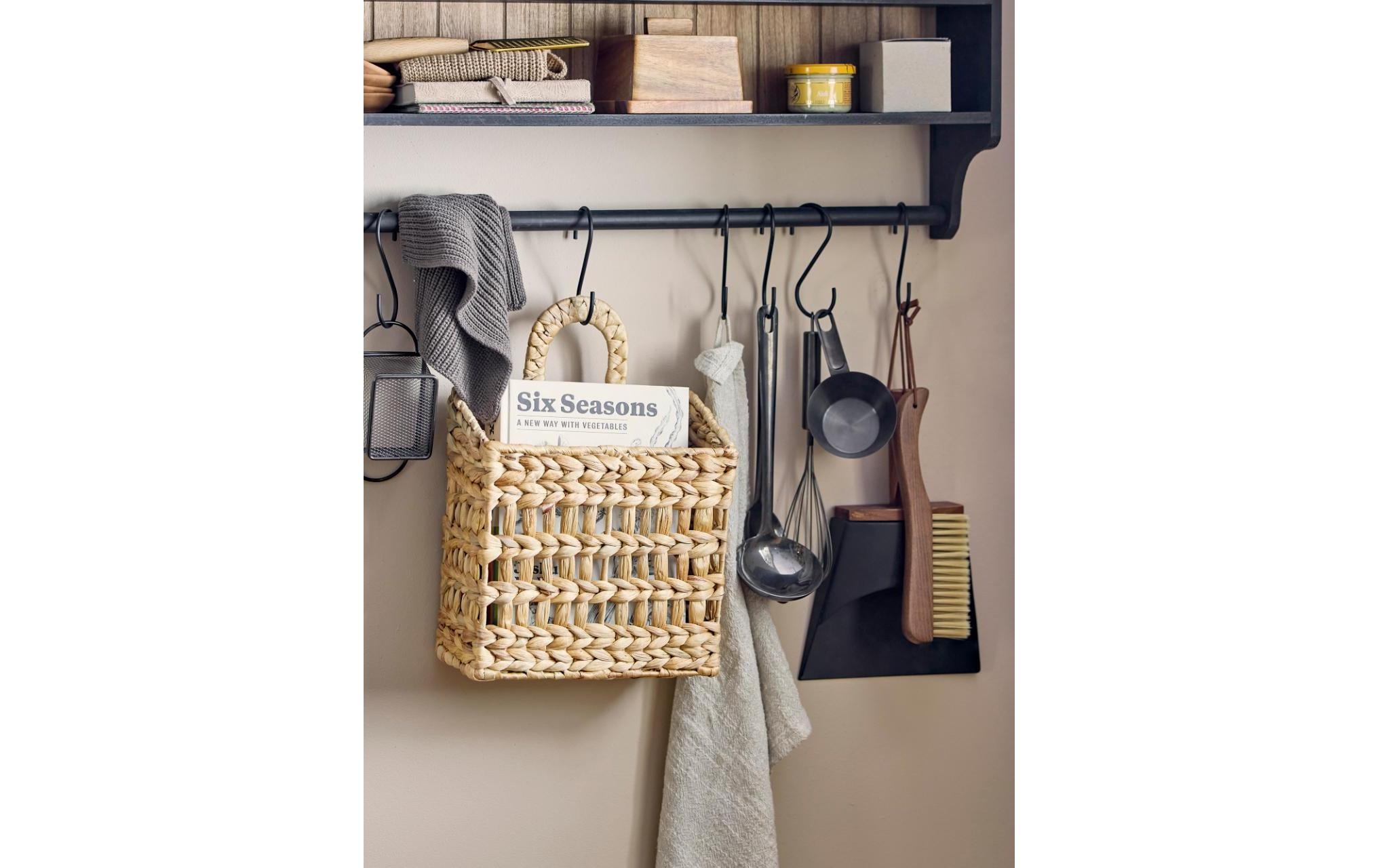 Bloomingville Abwaschlappen Ninna, Baumwolle, Grau, 27 x 27 cm, 3 Stück