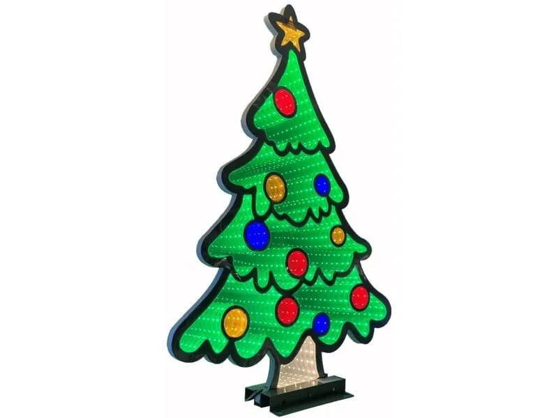 Dameco LED Figur Baum Infinity Effekt, 5 cm x 44.5 cm x 64.5 cm
