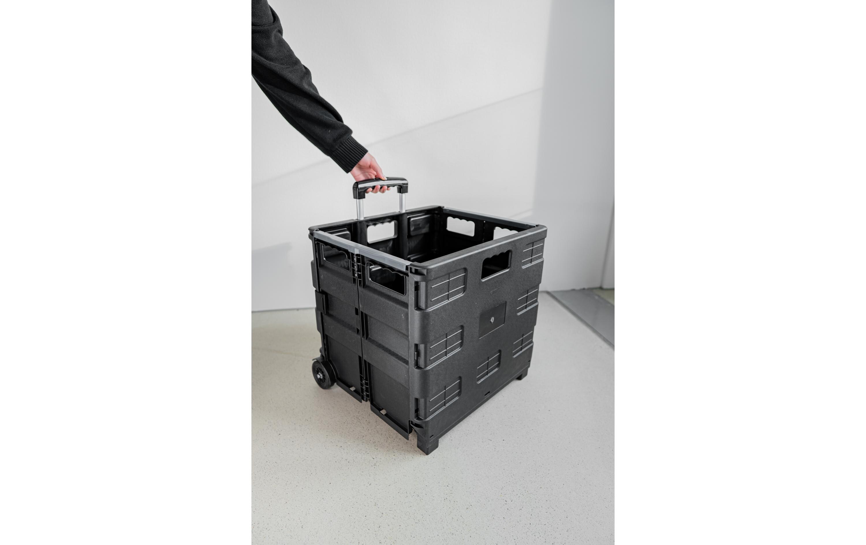 Edi Baur Faltbare Klappbox auf Rollen 45 L