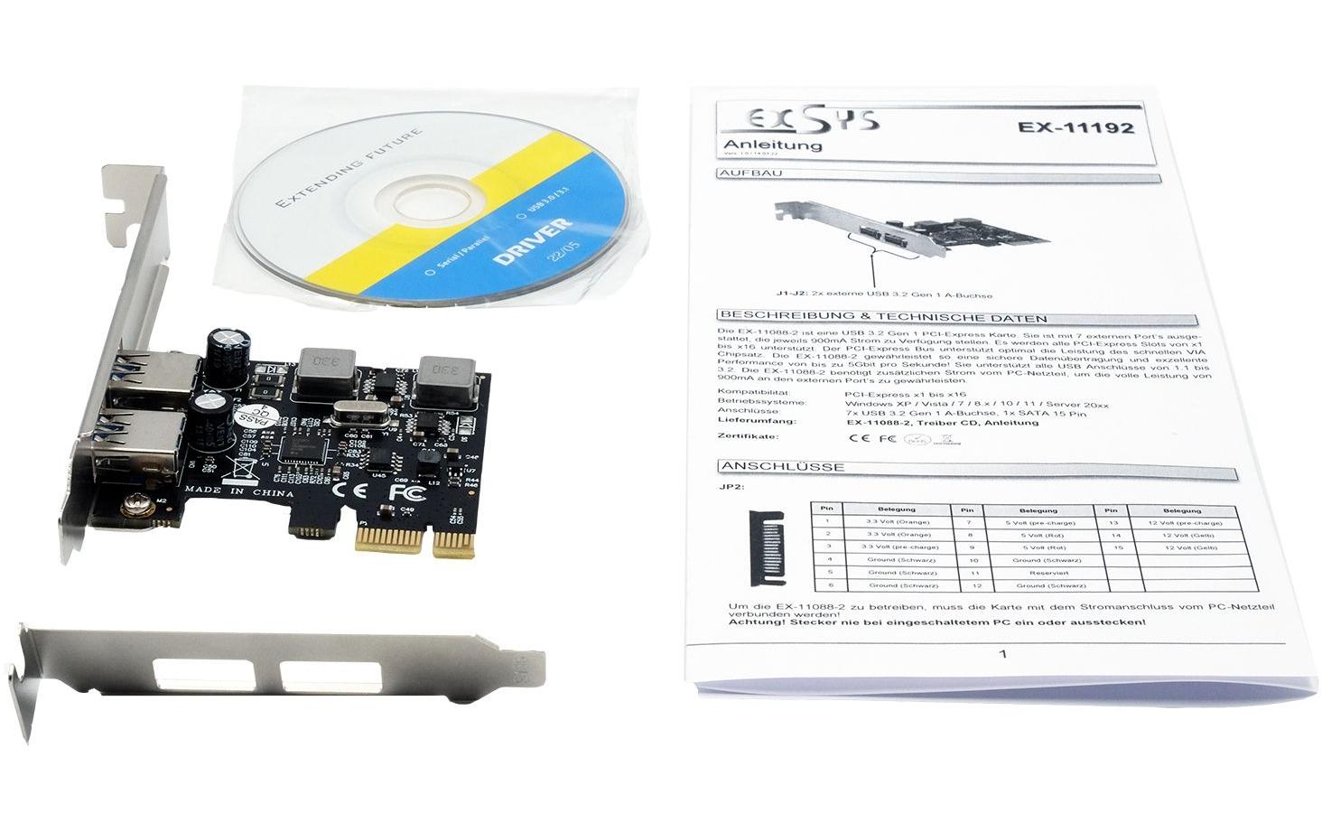 Exsys PCI-Express-Karte EX-11192