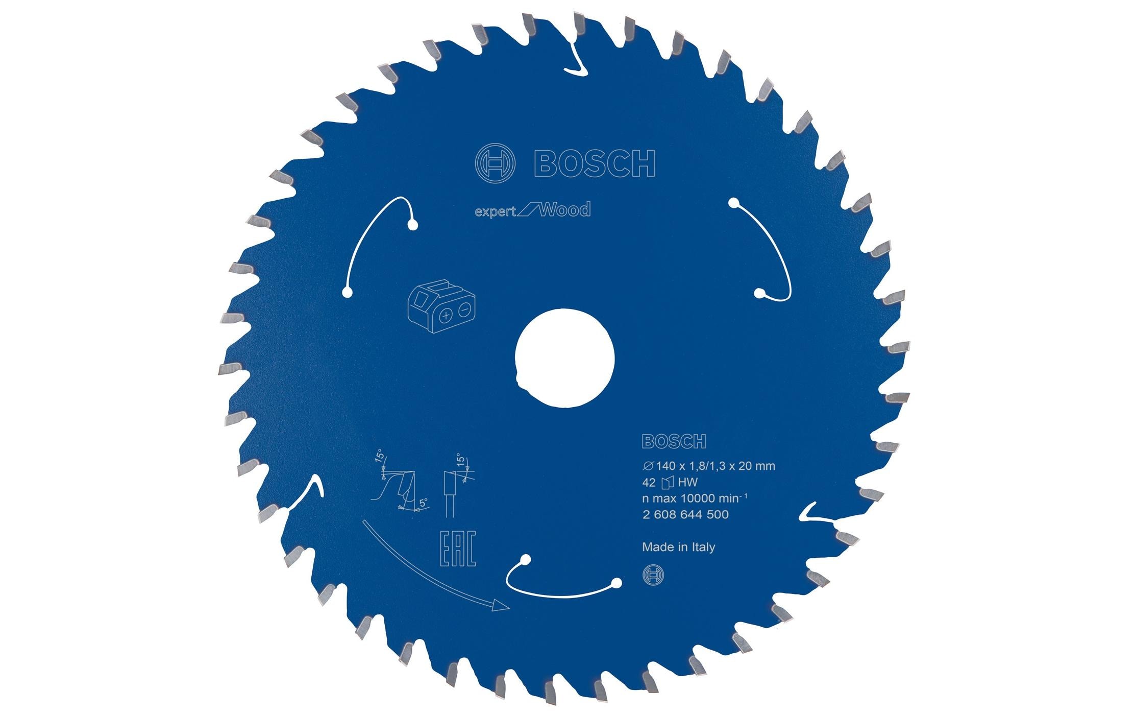 Bosch Professional Kreissägeblatt Expert for Wood Ø 140, Z 42
