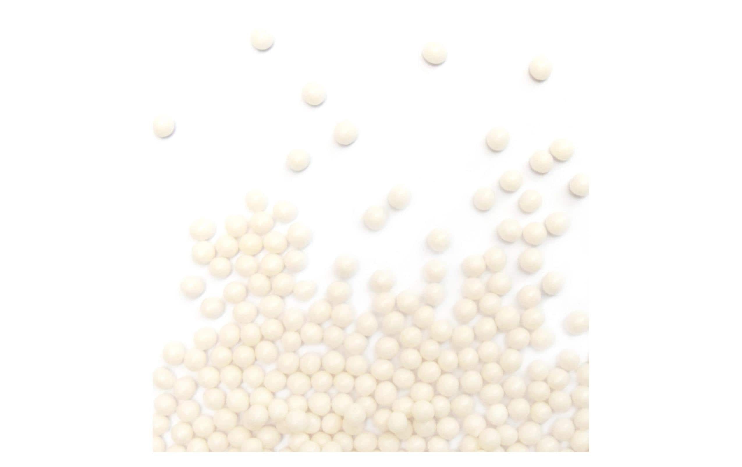 ScrapCooking Dekozucker Perlen Weiss 55 g