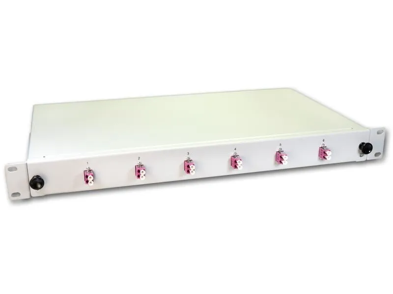 Lightwin Spleissbox 12 Fasern, 6x DLC MM, 50/125µm OM4 Pigtail