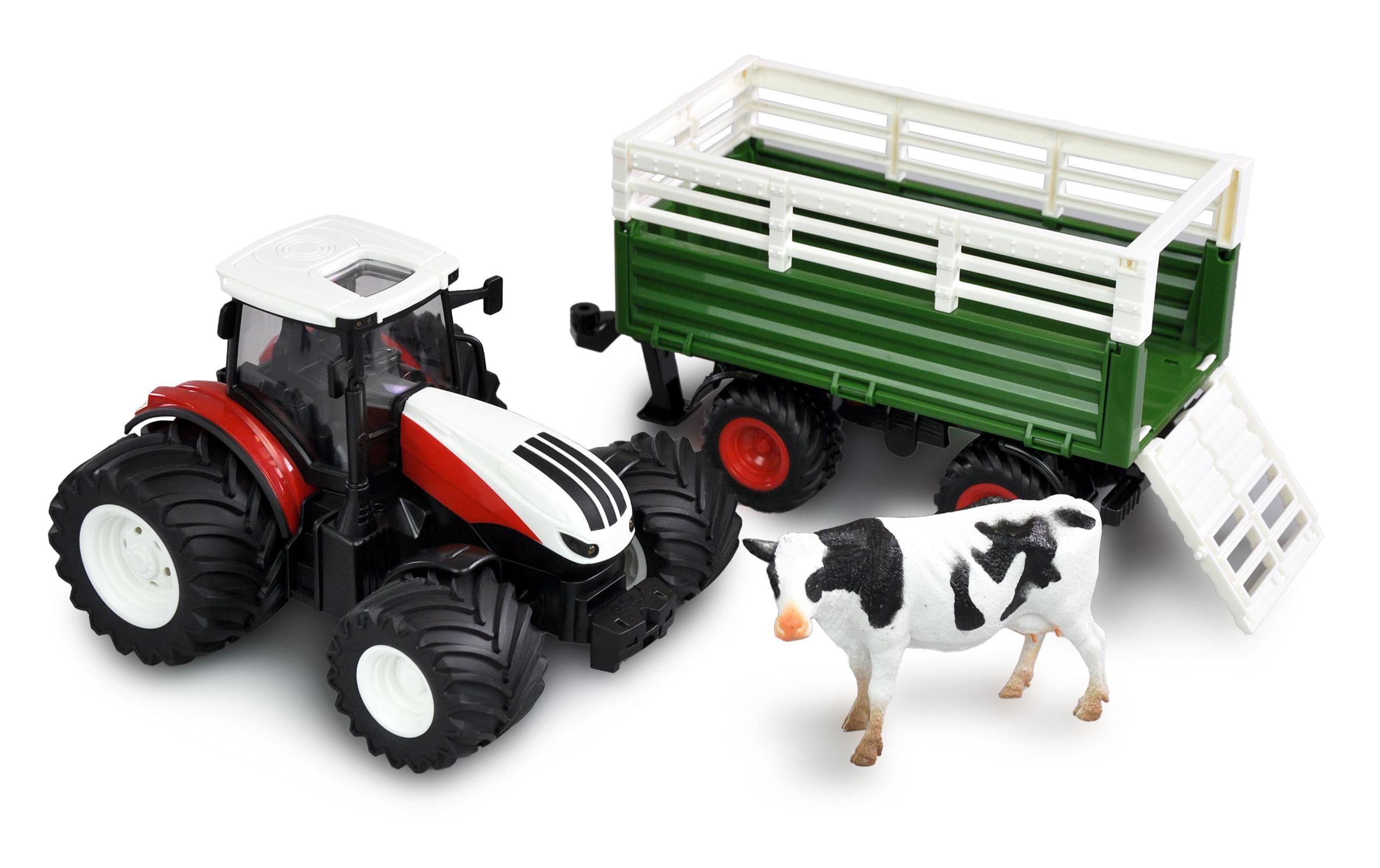 Amewi Traktor mit Viehtransporter RTR, 1:24